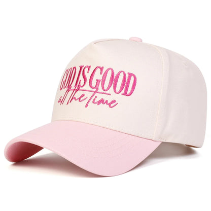Unisex God Is Good All The Time Embroidery Baseball Caps Spring Autumn