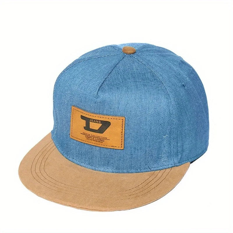Hip Hop Baseball Cap Flat Brim Hat Casual Street Dance Outdoor Couple Visor Hat