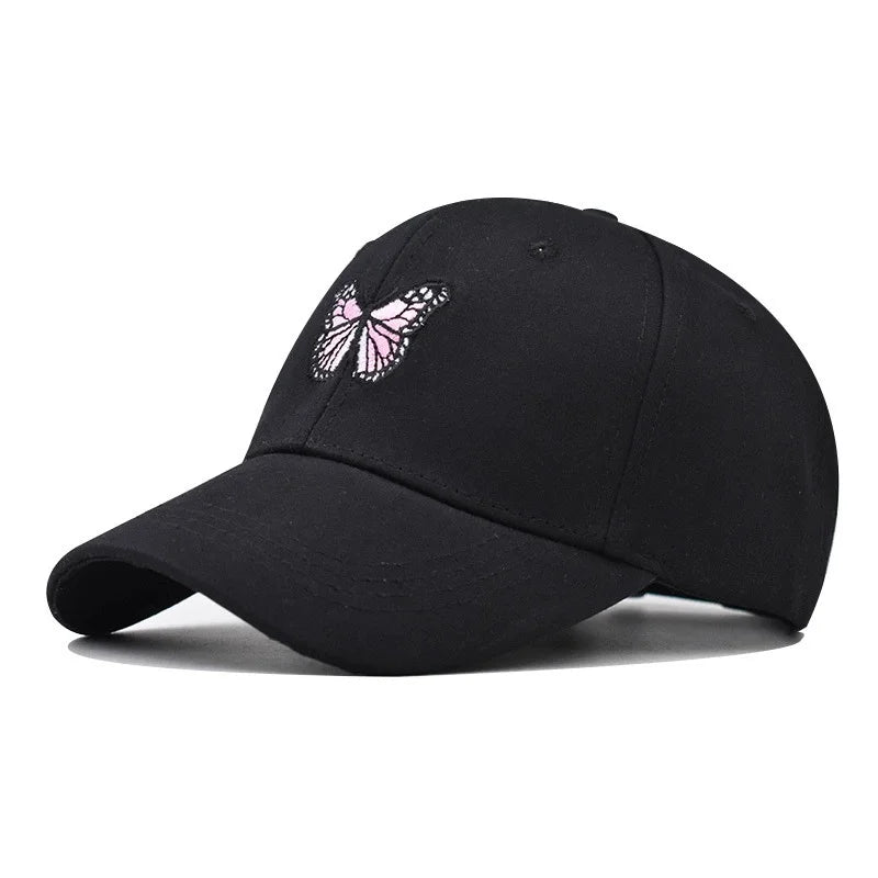 Embroidery Butterfly Baseball Cap Women's Spring Summer
