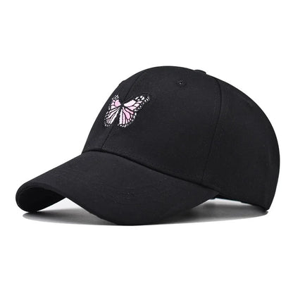 Embroidery Butterfly Baseball Cap Women's Spring Summer