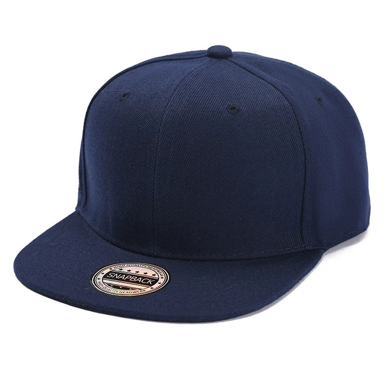 Color-Blocked Flat-Brim Baseball Cap Versatile Sunshade And Sun Protection Hat