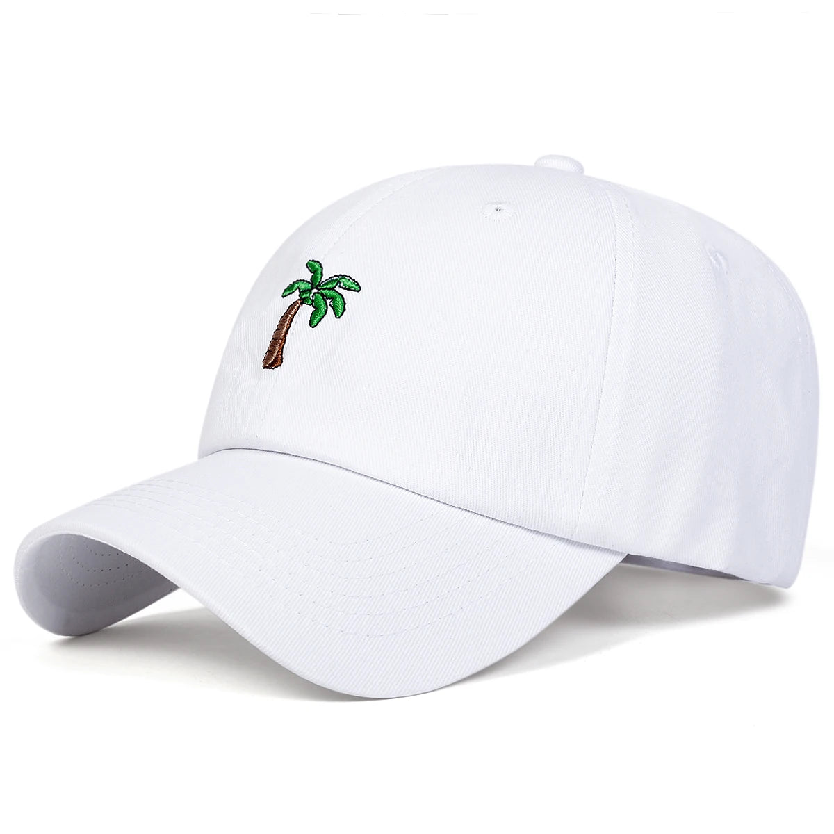 Unisex Coconut Tree Embroidery Baseball Caps