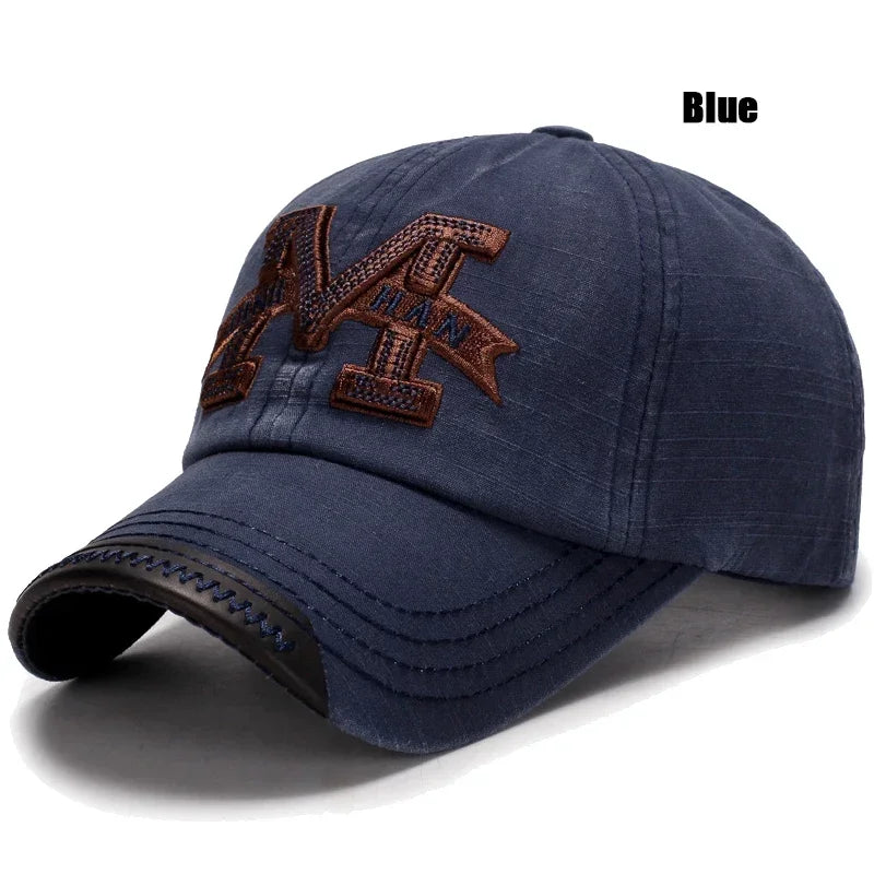 Spring and Autumn Washed Hats Mens Casual Old Baseball Caps