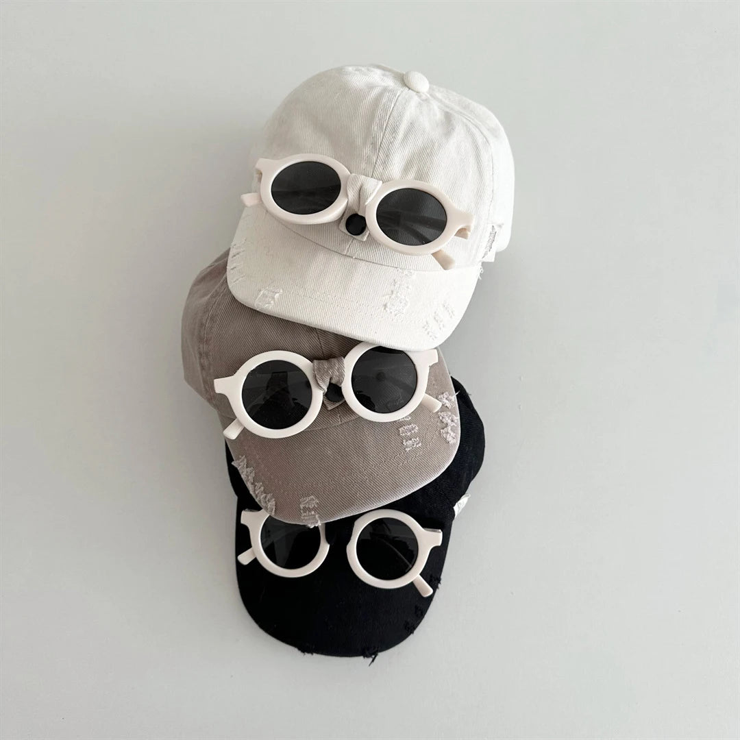 2026 New Spring Kids Baseball Cap Minimalist 3 Colors Children Peaked Cap