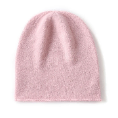 New Winter Cashmere Knitted Unisex Warm Hat High Quality Solid Leisure Sleeve Hat