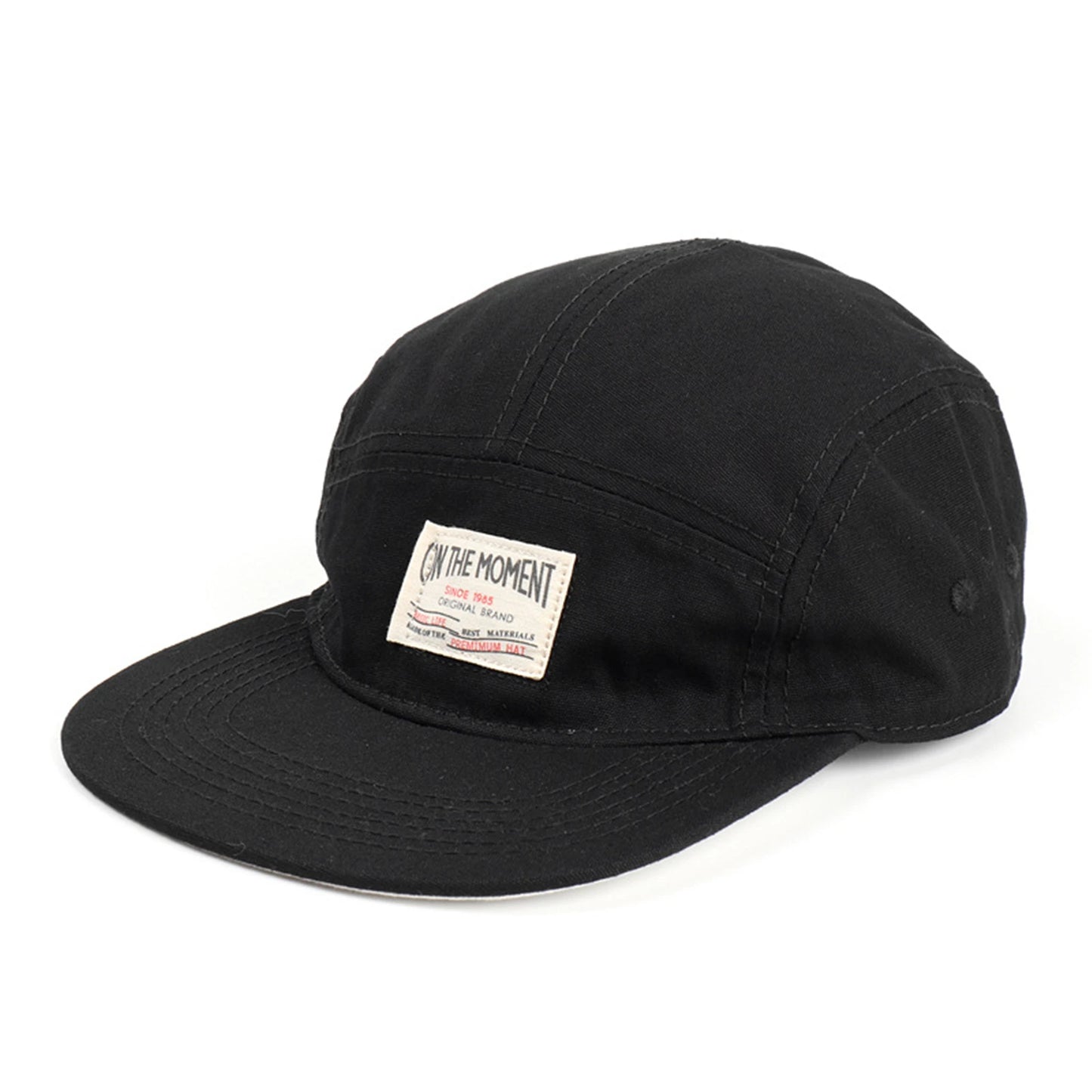On The Moment Cotton 5 Panel Baseball Cap Hip Hop Hats For Men Women
