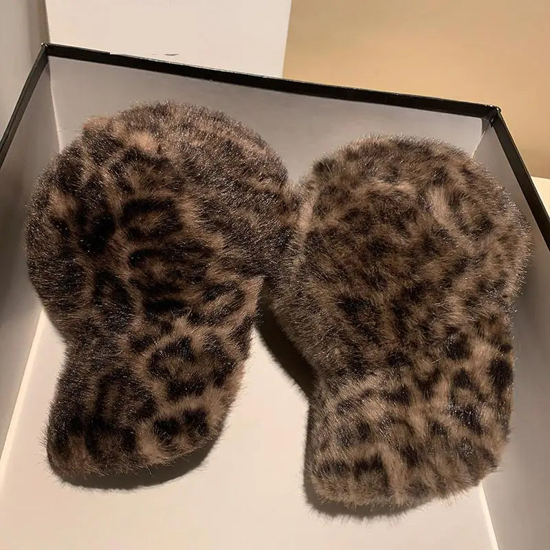 Leopard Baseball Cap Winter Hats For Women