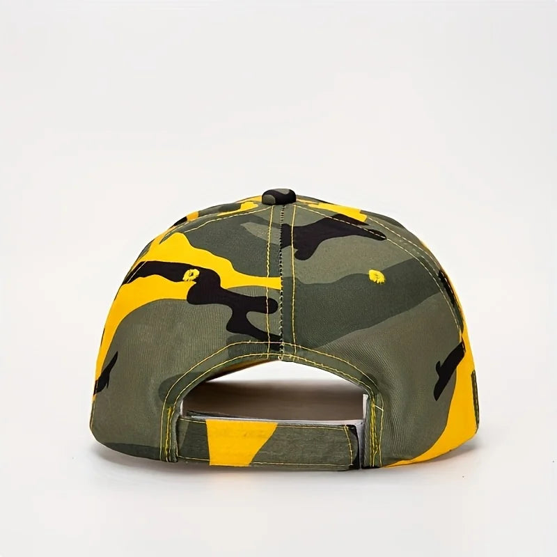 Camouflage Baseball Cap - Breathable, Adjustable, Suitable For Outdoor Sports
