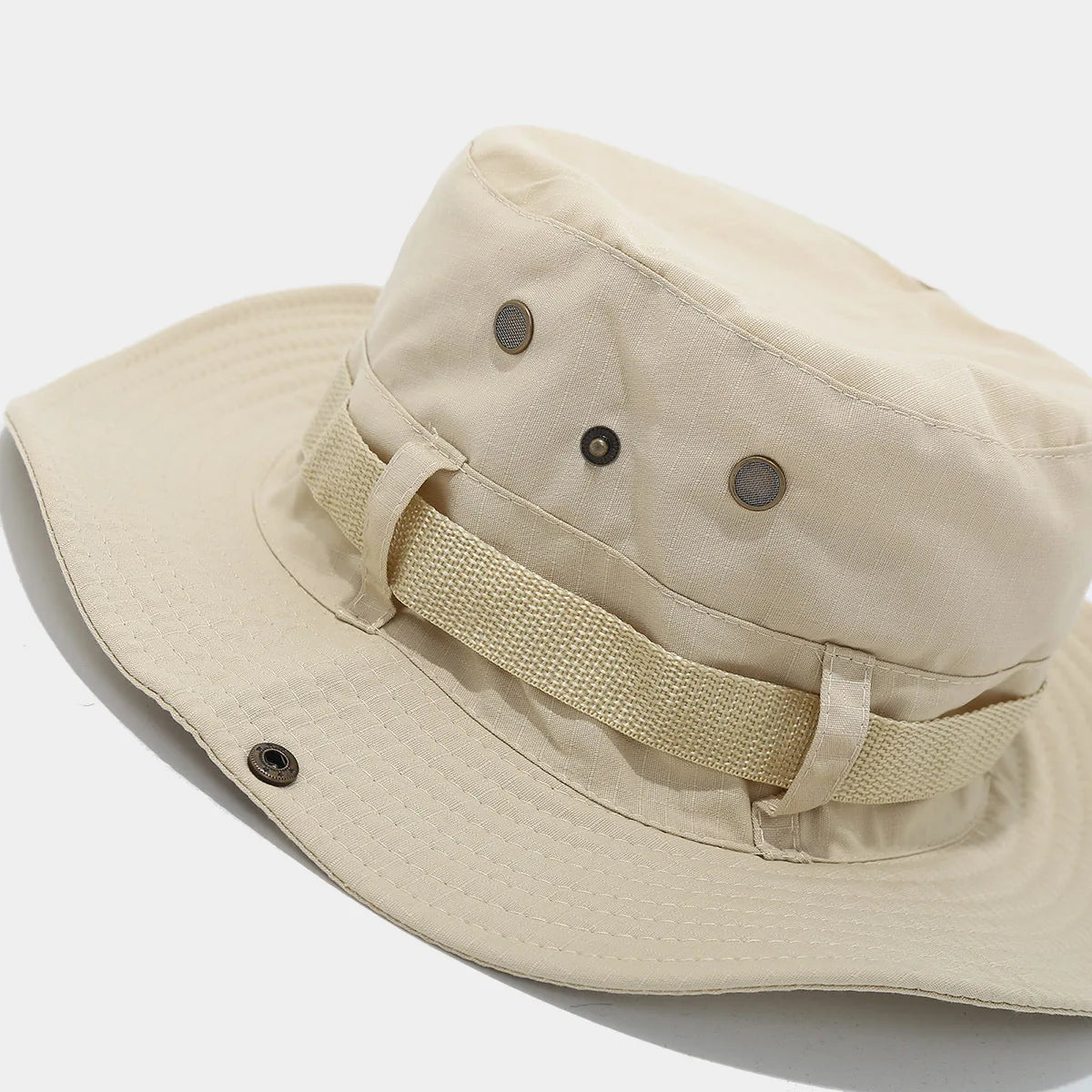 Drawstring Wide Brim Fisherman Hat Men's and Women's Summer