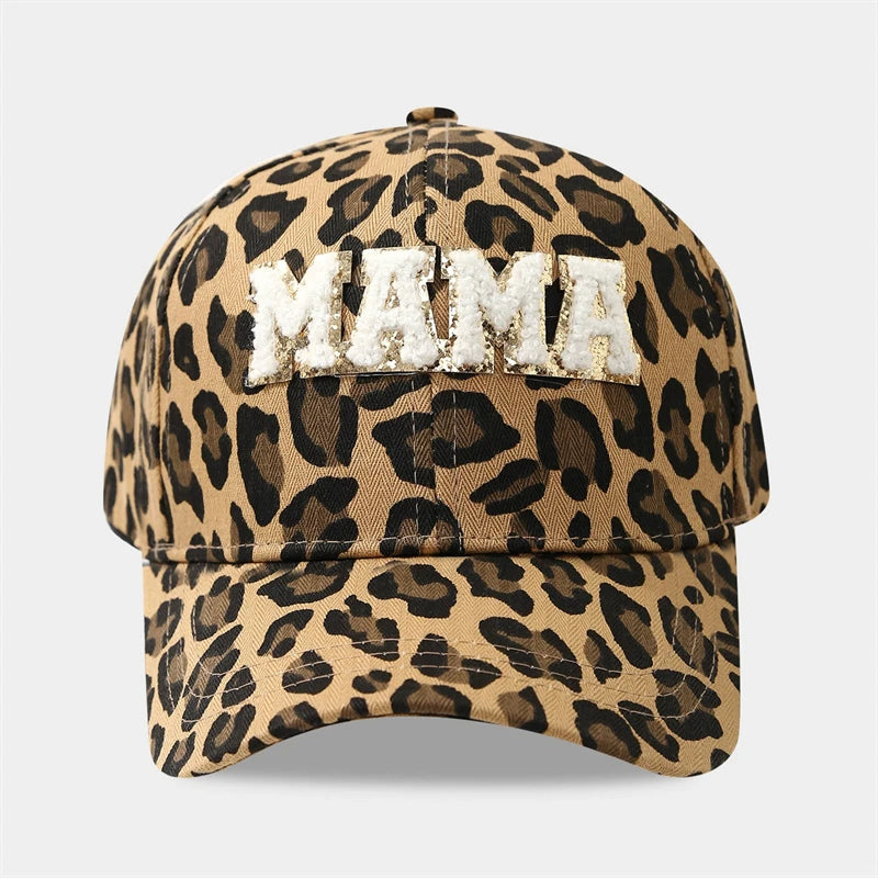 Leopard Print Baseball Caps Unisex Embroidery Spring Autumn