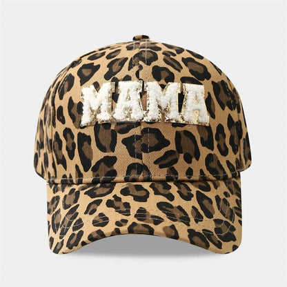 Leopard Print Baseball Caps Unisex Embroidery Spring Autumn