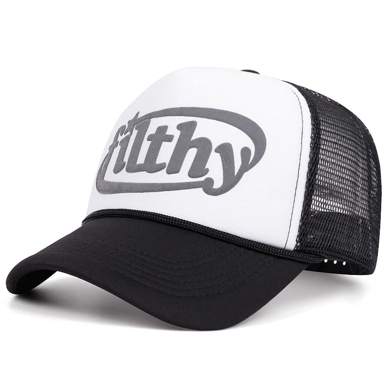 Alphabet Filthy 3D Printing Women Men Baseball Cap Hip Hop