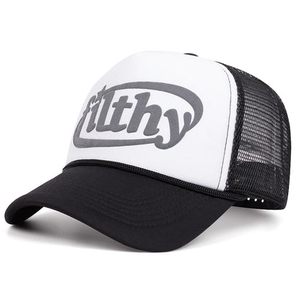 Alphabet Filthy 3D Printing Women Men Baseball Cap Hip Hop