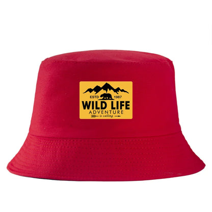 Wild Life Printed Reversible Bucket Hat Woman Man