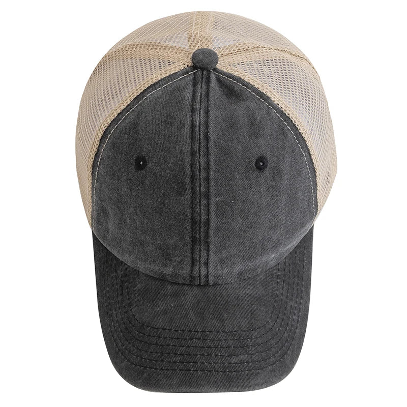 Unisex Colors Plain Baseball Cap Women Men Washed Cotton Cap