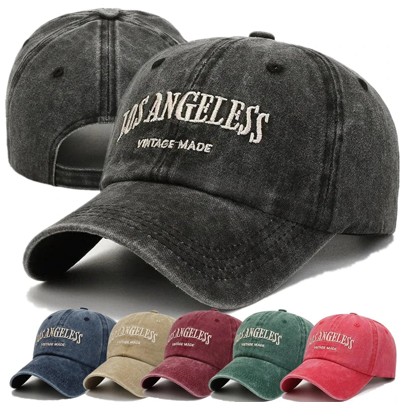 Fashion Cotton Cap For Women Letter Embroidery Kpop Baseball Cap