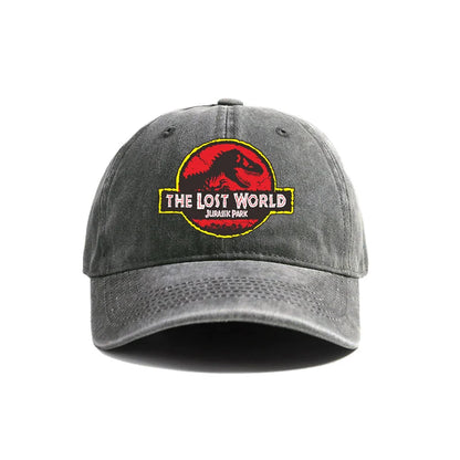 Jurassic Park Baseball Cap Distressed Hats Cap Dinosaur Men