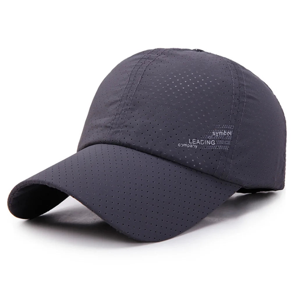 Summer Outdoor Sun Hats Quick Dry Women Men Golf Fishing  Adjustable Unisex Baseball Cap