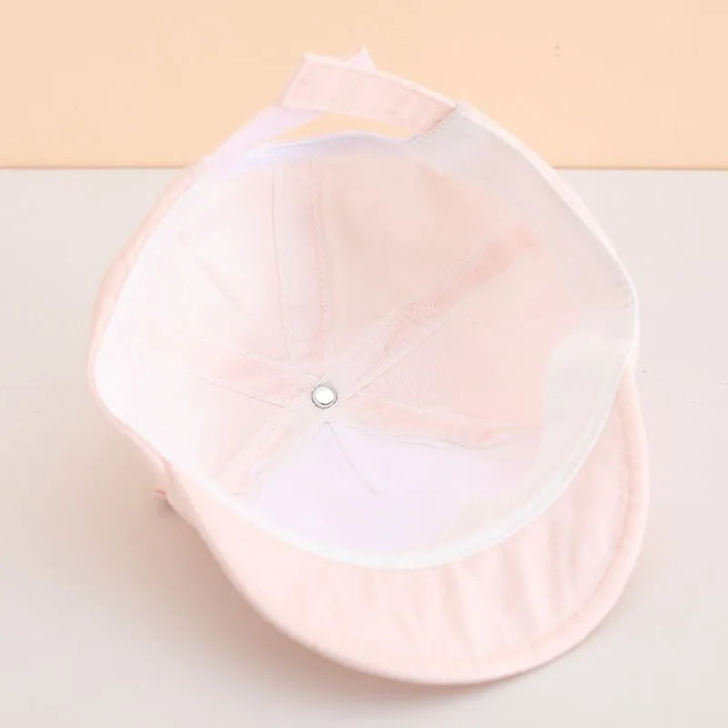 Infant Toddler Three Dimensional Small Wings YES Letter Soft Brim Baseball Cap Macaron Fresh Style