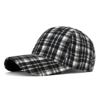 Men And Women New Classic Plaid Baseball Cap