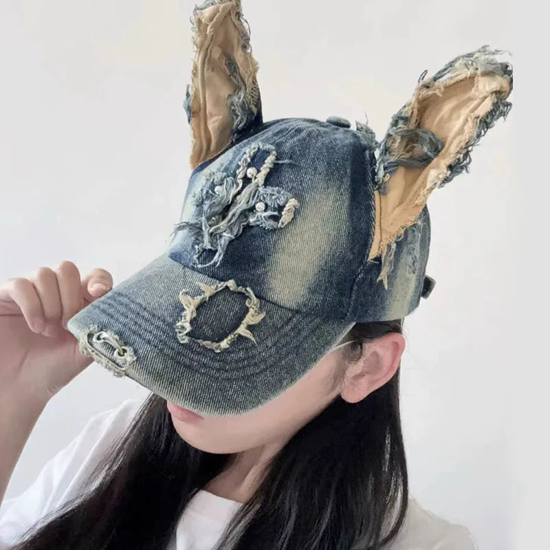 Doberman Ears Baseball Cap Women Men Hat
