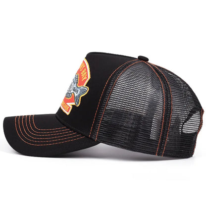 Unisex Summer Fishing Cap Breathable Mesh Trucker Hat Men Women