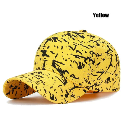 5 Colors New Fashion Youth Unisex Graffiti Style Sunshade Baseball Cap Men Women