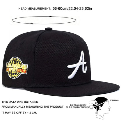 Unisex Gothic Letter Embroidery Hip Hop Hats Autumn Outdoor Adjustable Casual Hats Sunscreen Hat