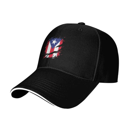 Puerto Rico Flag Print Cap Outdoor Baseball Caps Men's Hats Women's