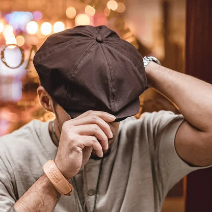 Men's Casual Newsboy Hat Retro Beret Painter Cap
