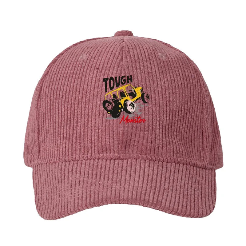 Corduroy Baseball Cap Men Off-Road Vehicle Pattern 4x4 Adventure Outdoor