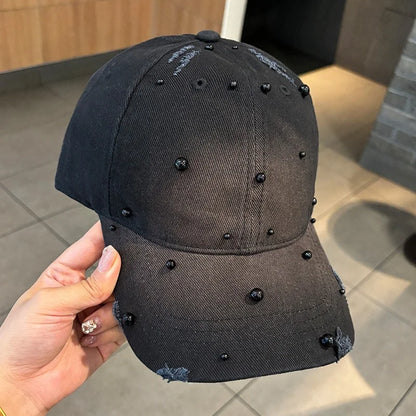 Spring/Summer Pearl Soft-Peaked Duckbill Cap