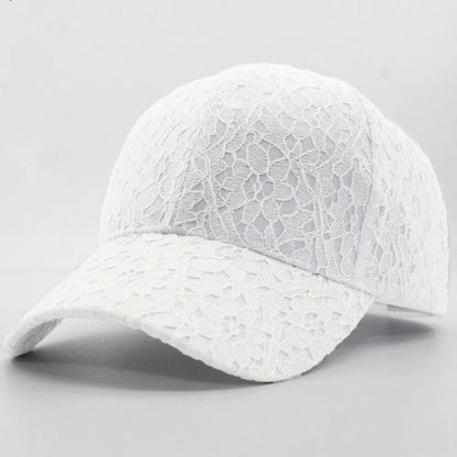 Elegant Breathable Floral Lace Baseball Cap