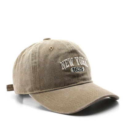 Retro New York Embroidery Baseball Hat for Men Women Vintage
