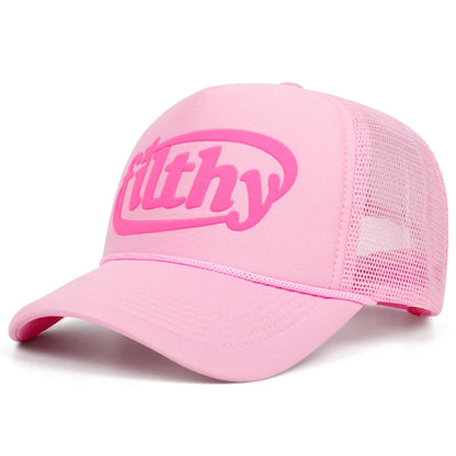 Alphabet Filthy 3D Printing Women Men Baseball Cap Hip Hop