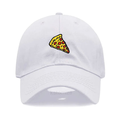 Pizza Embroidered Baseball Cap For Women Men
