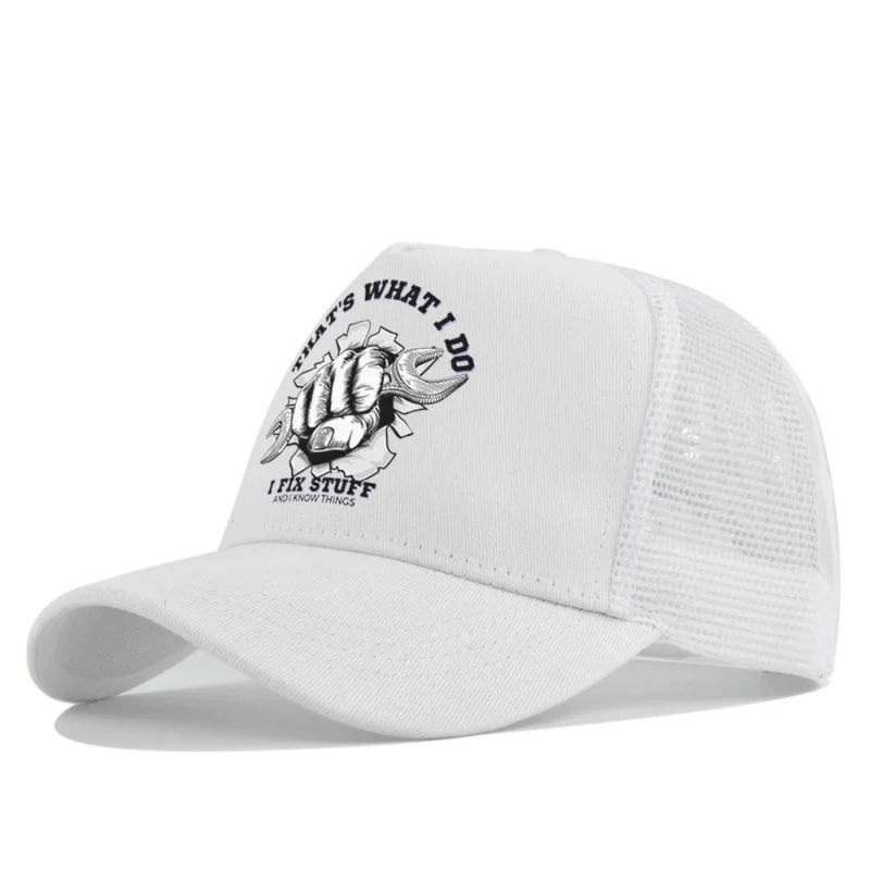 Spring Summer Printed Mesh Breathable Baseball Cap
