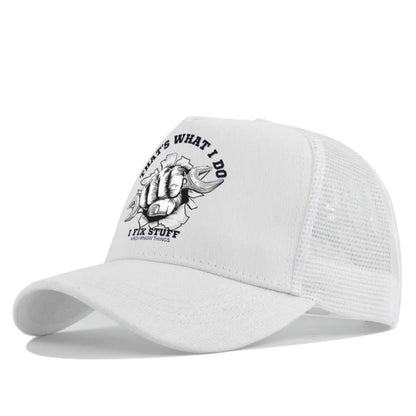 Spring Summer Printed Mesh Breathable Baseball Cap