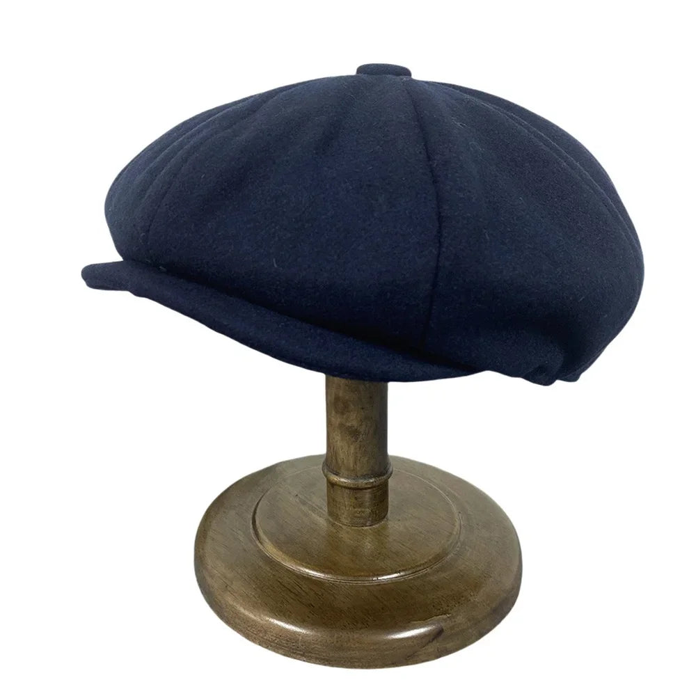 Vintage Newsboy Caps Retro Octagonal Hat