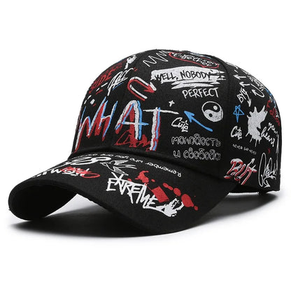 New Fashion Women Men Graffiti Cotton Baseball Cap