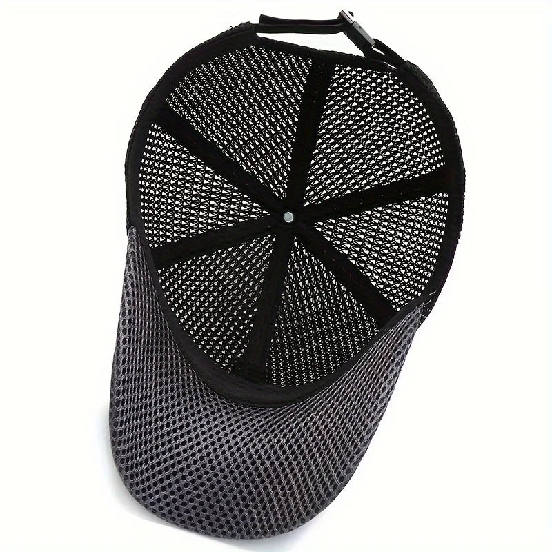 Quick-Dry Unisex Mesh Trucker Cap Adjustable, Lightweight & Breathable