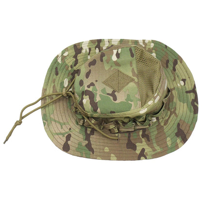 Camouflage Enthusiasts Square Pocket Camo Bonnie Cap US Bucket Benny Hats Fishing