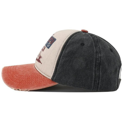 Retro Beach Embroidery Hat for Men Women