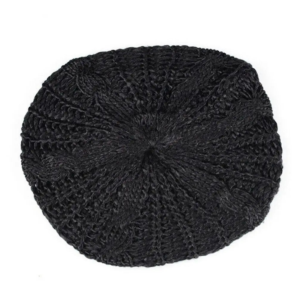 Winter Warm Vintage Ribbed French Artist Cap Painter Hat