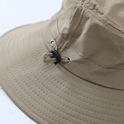 Men Cowboy Fisherman Hat Summer Outdoor Mountaineering Jungle Sunscreen Basin Cap