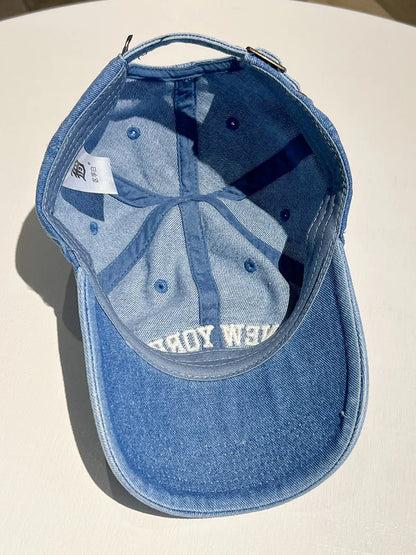 Embroidered Alphabet Baseball Cap Cowgirl Cap