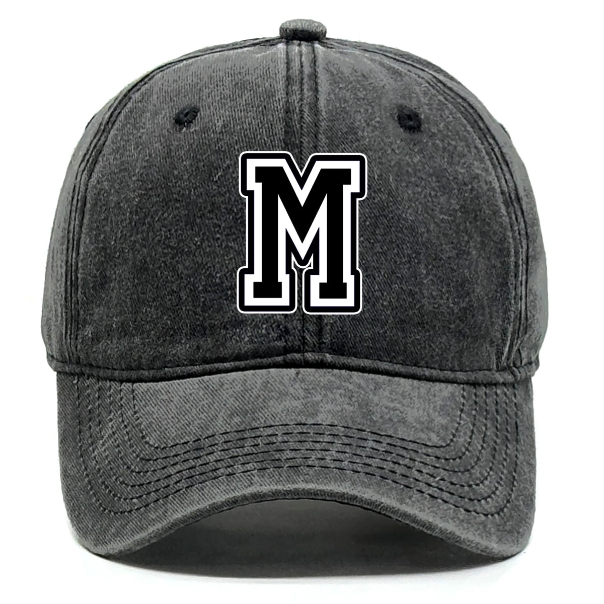 Popular Letters Print Baseball Caps Black Hat Gift Golf Dad Hat