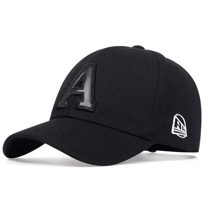 Summer Fashion Men Baseball Cap Letter A Embroidery  Hat Cotton