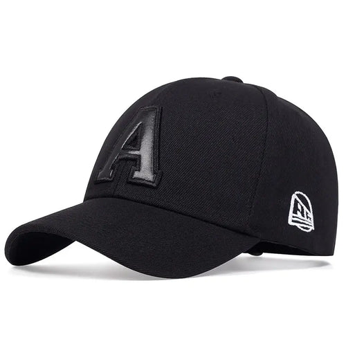 Summer Fashion Men Baseball Cap Letter A Embroidery  Hat Cotton
