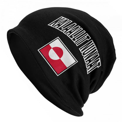 Greenland Coat Of Arms Polar Bear Blue Bonnet Hats Autumn Winter For Men Women